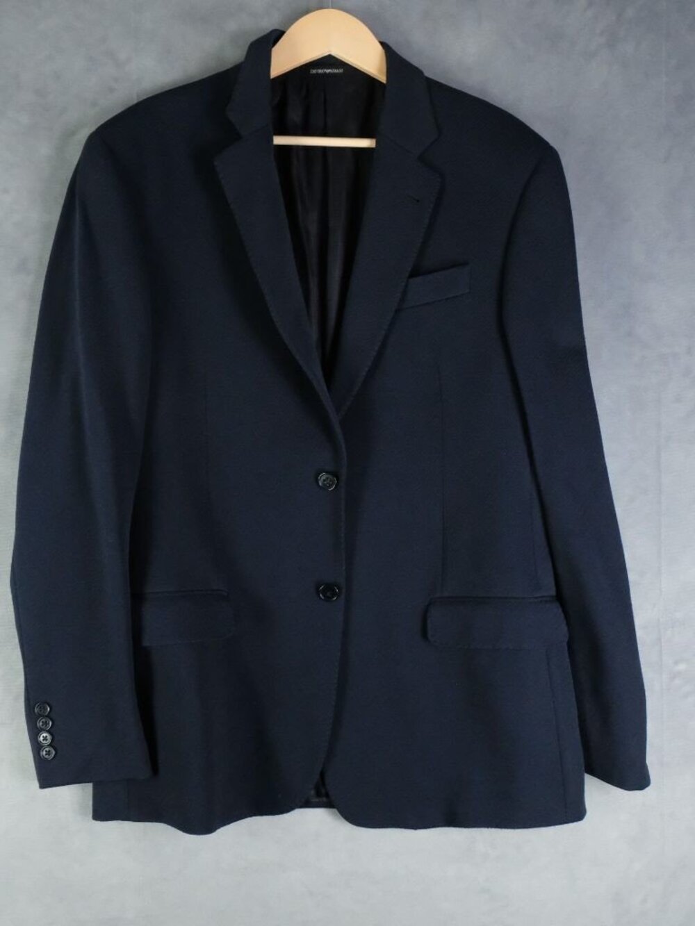 Emporio Armani Jacket Mens 50 40 R Navy Blue G Line Wool Viscose Business Formal